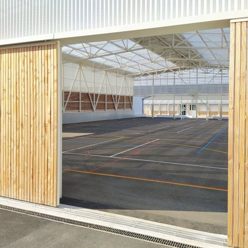 Préau sportif du collège de la rivière à Etel (56)